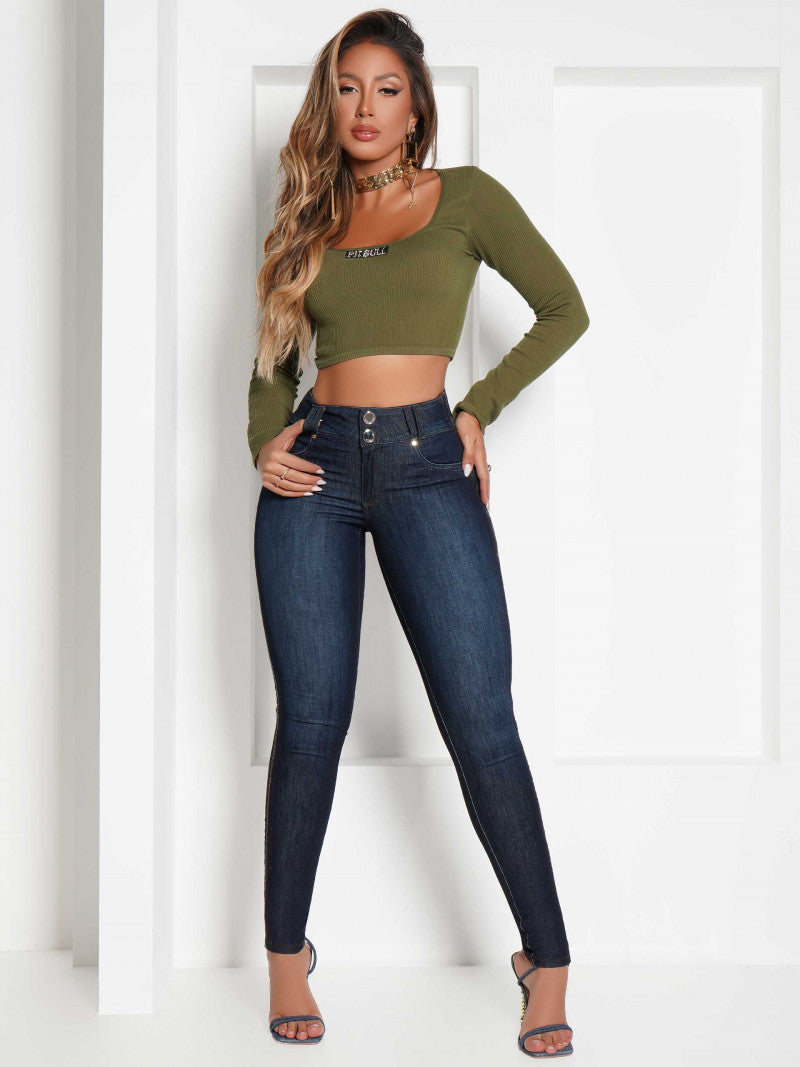 Pit Bull Premium Women's Skinny Jeans - BBL - 70022