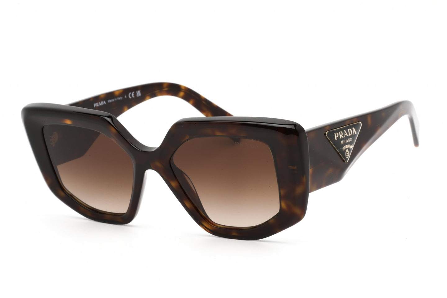 Prada 0PR 14ZS Sunglasses Tortoise / Brown Gradient