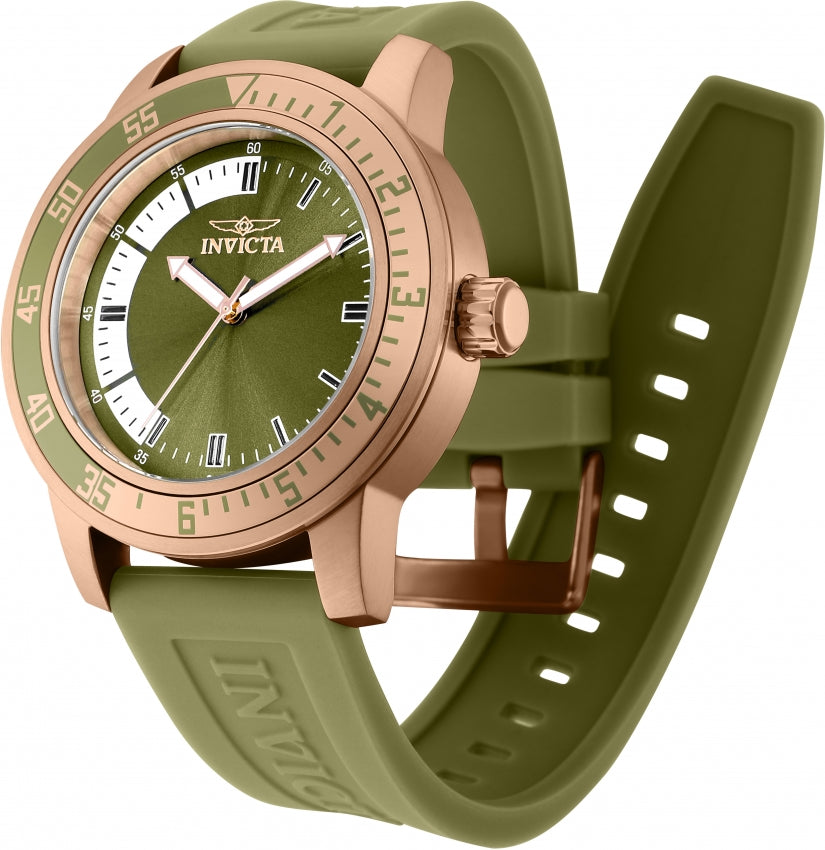 Invicta Specialty Men's Watch - 45mm Rose Gold, Green