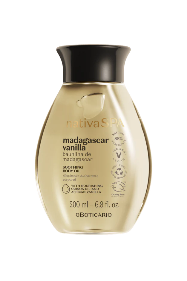 Nativa Spa Madagascar's Vanilla Body Oil, 250ml | 8.4 fl.oz