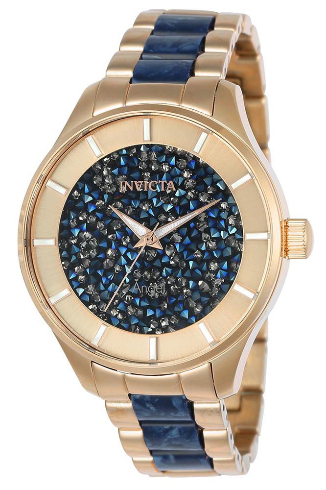 Invicta Angel Women's Watch - 40mm, Rose Gold, Blue