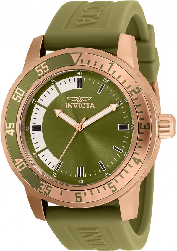 Invicta Specialty Men's Watch - 45mm Rose Gold, Green